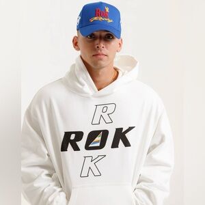 ROK WHITE 'ESSENTIAL' FRENCH TERRY HOODIE